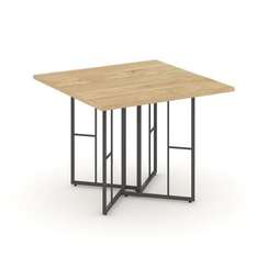 Rift Direct Стол переговорный RF.SPRG-001 Тиквуд Светлый/Металл Антрацит 980*980*750