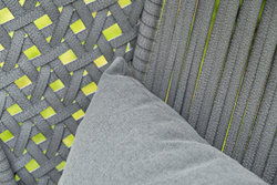 "Капри" подвесное кресло из искусственного ротанга, цвет серый