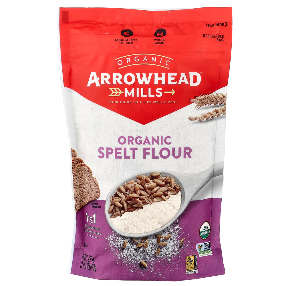 Arrowhead Mills, Organic Spelt Flour, 1 lb (623 g)
