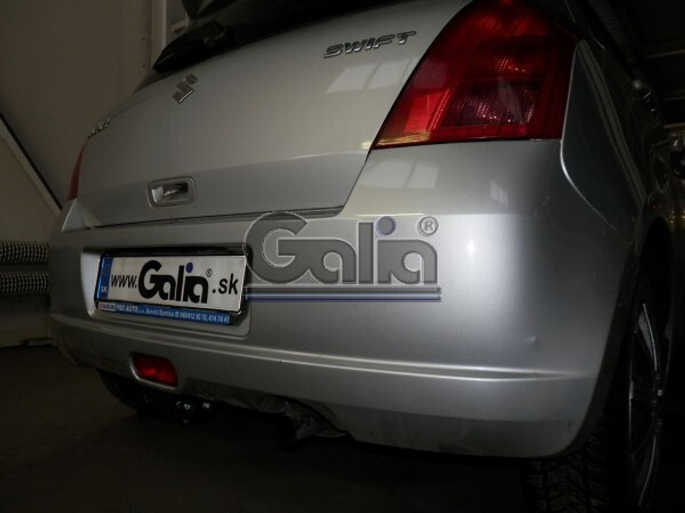 Фаркоп оцинкованный Galia S078A для Suzuki Swift хетчбек 3/5 дверей 2005-2009, кроме 4WD / Opel Agila B 2008-(паспорт и сертификат в комплекте)(без электрики)