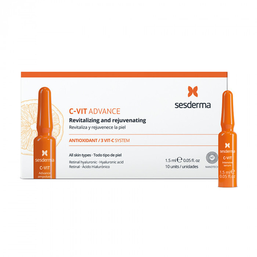 Sesderma C-VIT Ampoules - Средство в ампулах с витамином С, 10 шт по 1,5 мл