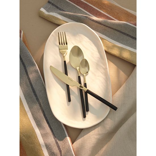 Набор столовых приборов duality, золотистые, 16 пред.