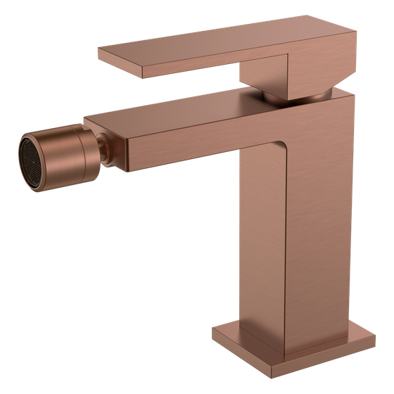 Смеситель для биде Qubic Brushed Bronze