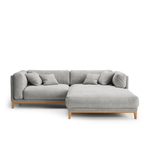 3-х местный нераскладной диван с кушеткой Case 901/912