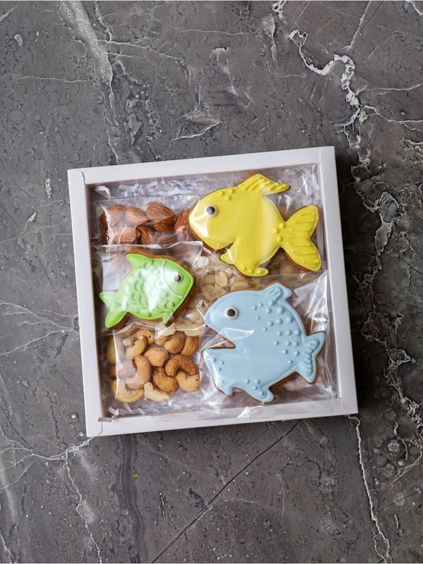 Подарочный набор имбирные пряники и орехи