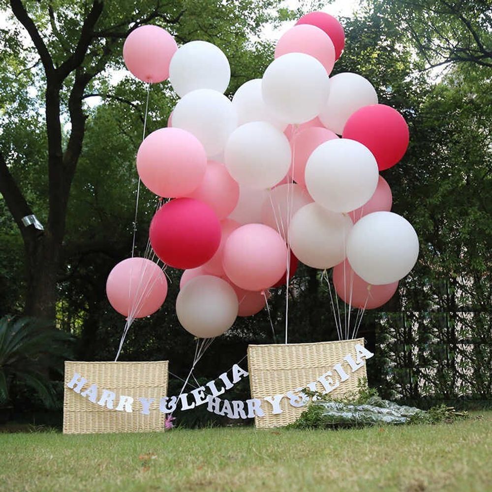 Шар (32''/81 см) Белый (200), пастель, 1 шт.