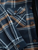 Рубашка с капюшоном для мальчика Next K83-526, Синий, Бежевый