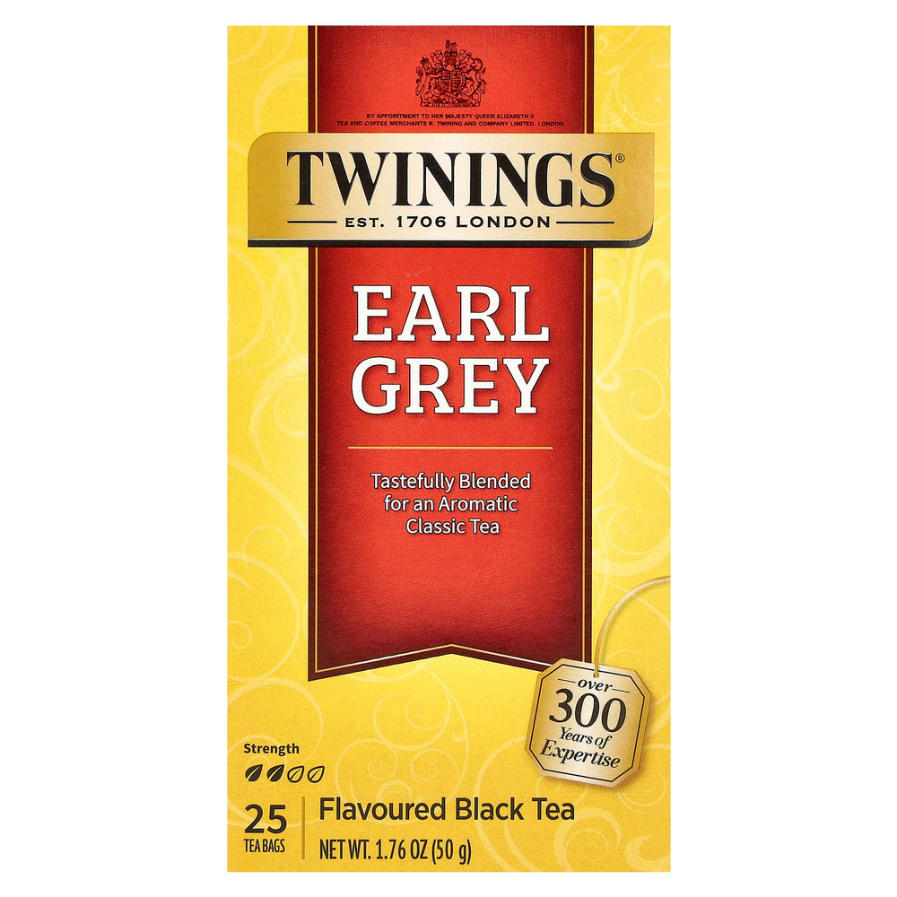 Twinings, Классический чай "Эрл Грей", 25 пакетиков, 1.76 унций (50 г)