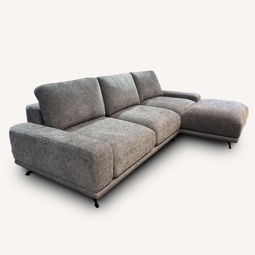 Угловой диван "Портленд" с оттоманкой (Шенилл Safari 08)