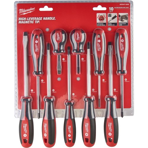 Набор отверток Milwaukee магнитных с трехгранной рукояткой 10 шт