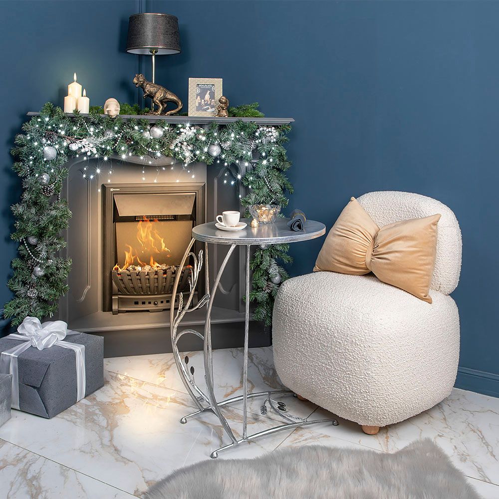 Столик приставной Oliva Branch (Олива Бранч) Сильвер Античное серебро