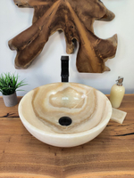 Раковина из оникса Bowl Natural BO-65737 40х40х15 из натурального камня