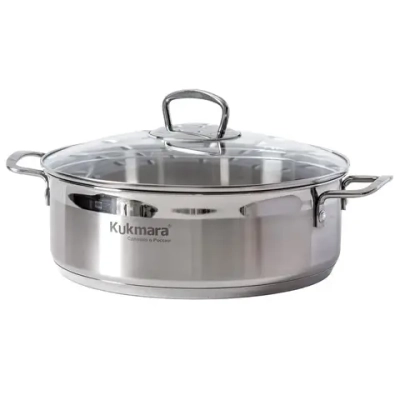 Сотейник нерж 26см стекл/кр ORION ТМ KUKMARA