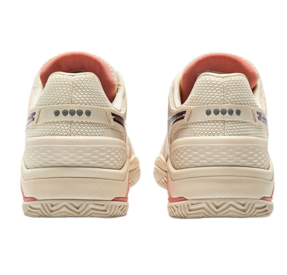 Женские Кроссовки теннисные Diadora Blushield Torneo 3 Clay - whisper wh/maroon ban/des