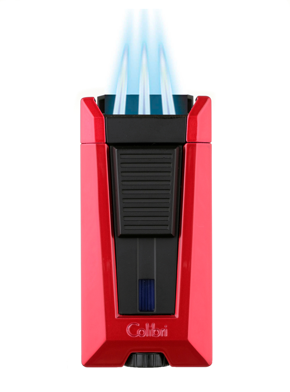 Зажигалка сигарная Colibri Stealth (тройное пламя), красный металлик