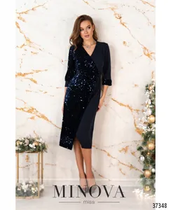 Платье 1152Н-синий Minova