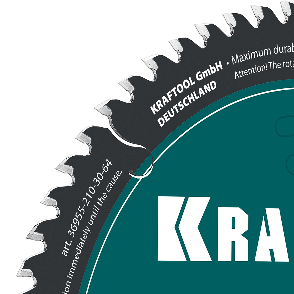 KRAFTOOL Slim wood cut 210 х 30 x 1.8 мм, 64Т, диск пильный по дереву, (36955-210-30-64)