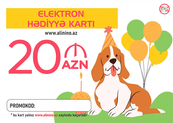 Elektron hədiyyə kartı  20 AZN