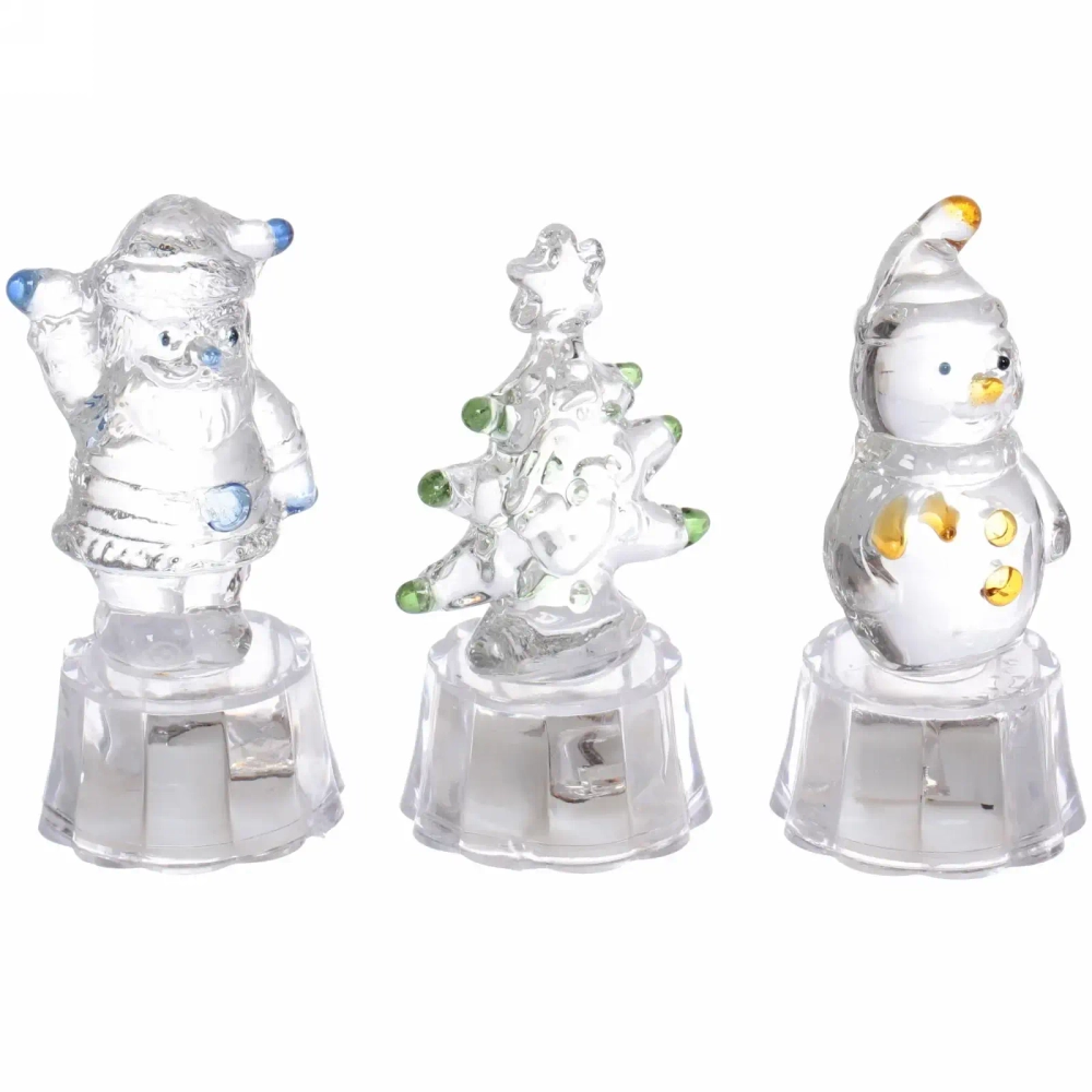 Сувенир «Новгодние чудеса» 5*5*10 см, с подстветкой, в ассортименте