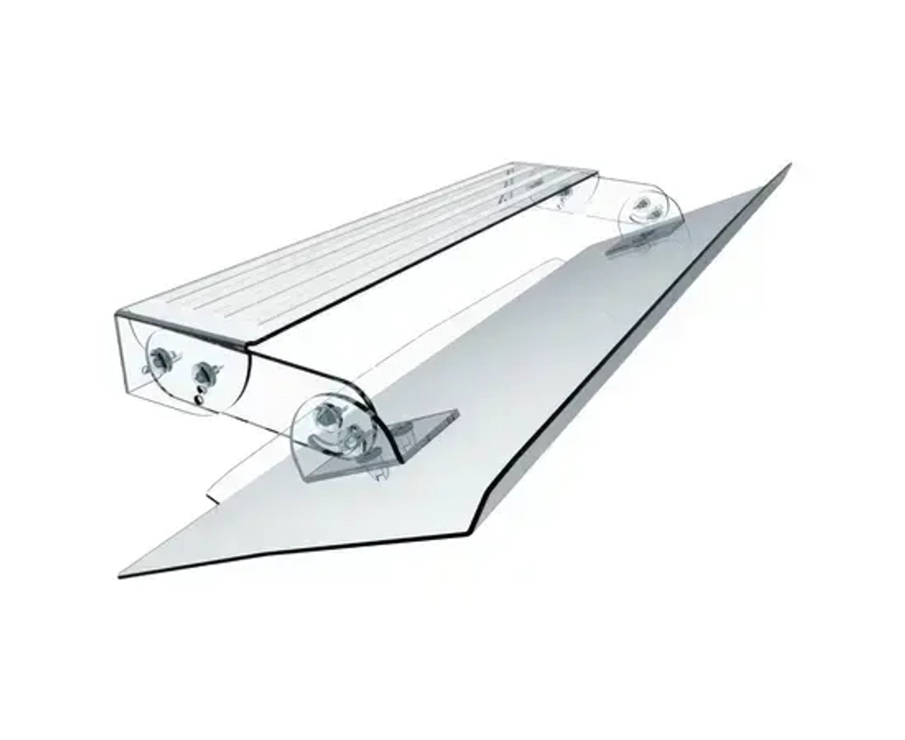 Экран-отражатель для кондиционера настенного типа (Арт. 2-3) 1100мм