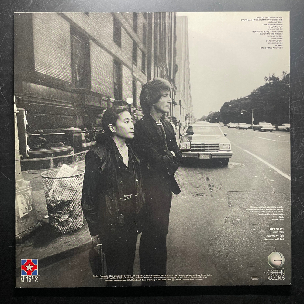 John Lennon & Yoko Ono ‎– Double Fantasy (Германия 1981г.)