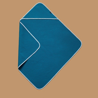 Вафельное полотенце с уголком (бирюзовый)