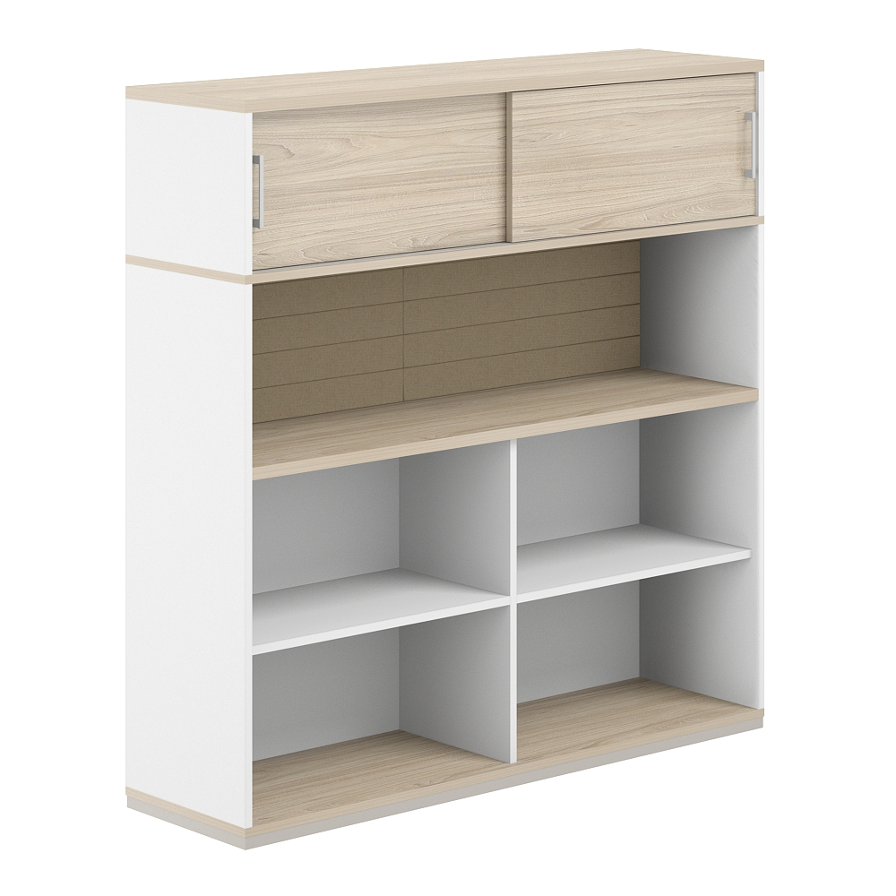 Стеллаж-комбо односторонний с антресолью и мягким экраном AG.251.440.661.BG ALLEGRO (АЛЛЕГРО)