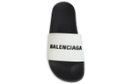 Balenciaga Balenciaga logo embellished flat-bottomed fashion sandals men's black and white