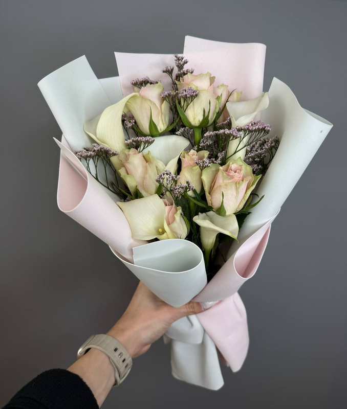 Букет "Каллы на ветру"