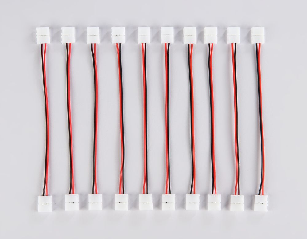 Ambrella Соединитель гибкий двухсторонний для светодиодной ленты 2835 12/24V (2 конт.) 150 мм GS7551 (10шт) LED Strip GS7551