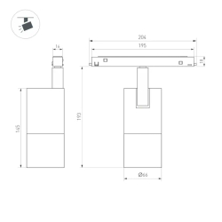 Светильник MAG-ORIENT-SPOT-ZOOM-R65-15W Day4000 (BK, 20-60 deg, 48V, DALI) (Arlight, IP20 Металл, 5 лет) 048662(1)