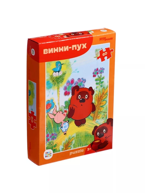 Пазл для детей 3 4 5 лет Винни Пух 60 элементов