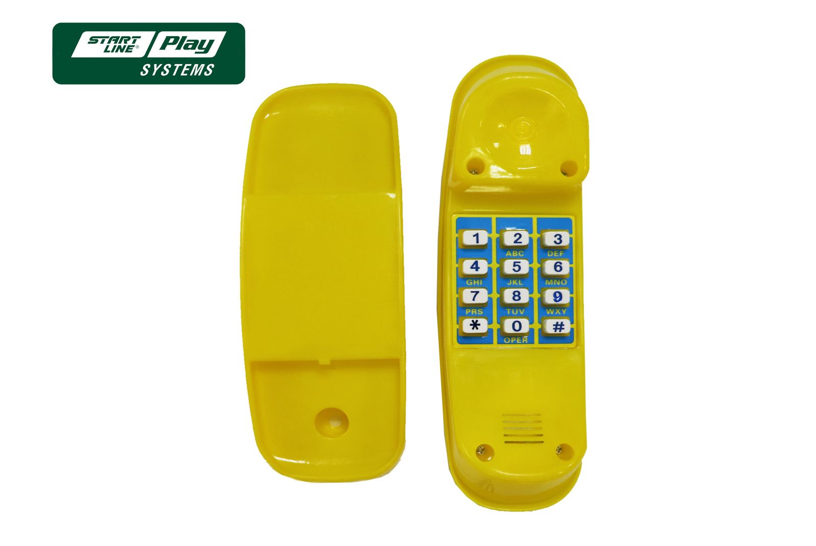 Пластиковый телефон желтый фото №1
