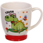 Кружка керамическая 210мл «Веселый Дракоша», белая