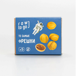 RAWTOGO Печенье "Орешки" с кокосовой сгущенкой (5шт), 110гр