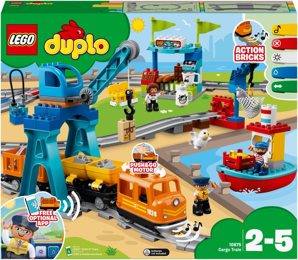 Конструктор LEGO DUPLO Town 10875 Грузовой поезд