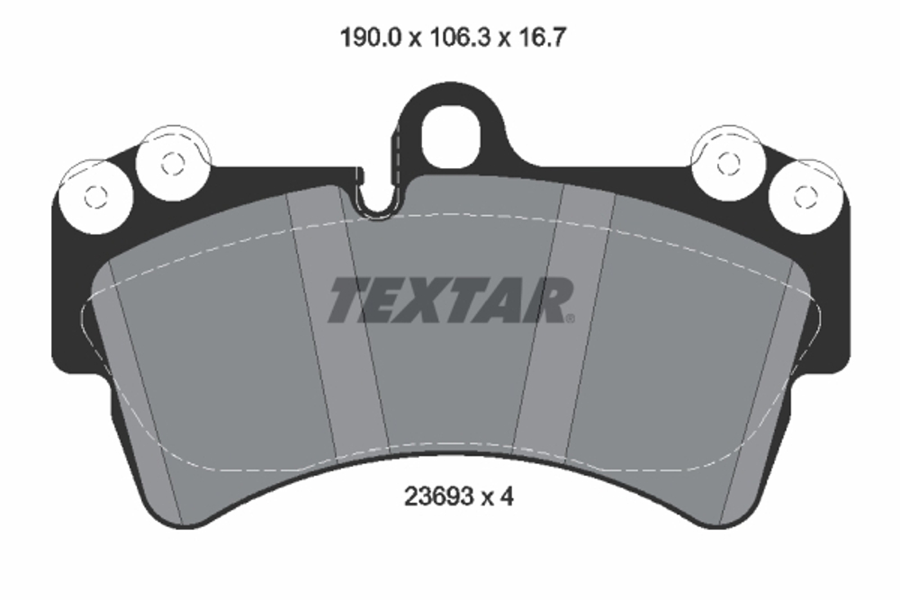 TEXTAR - 2369302-TET - Brake Pad Set, disc brake