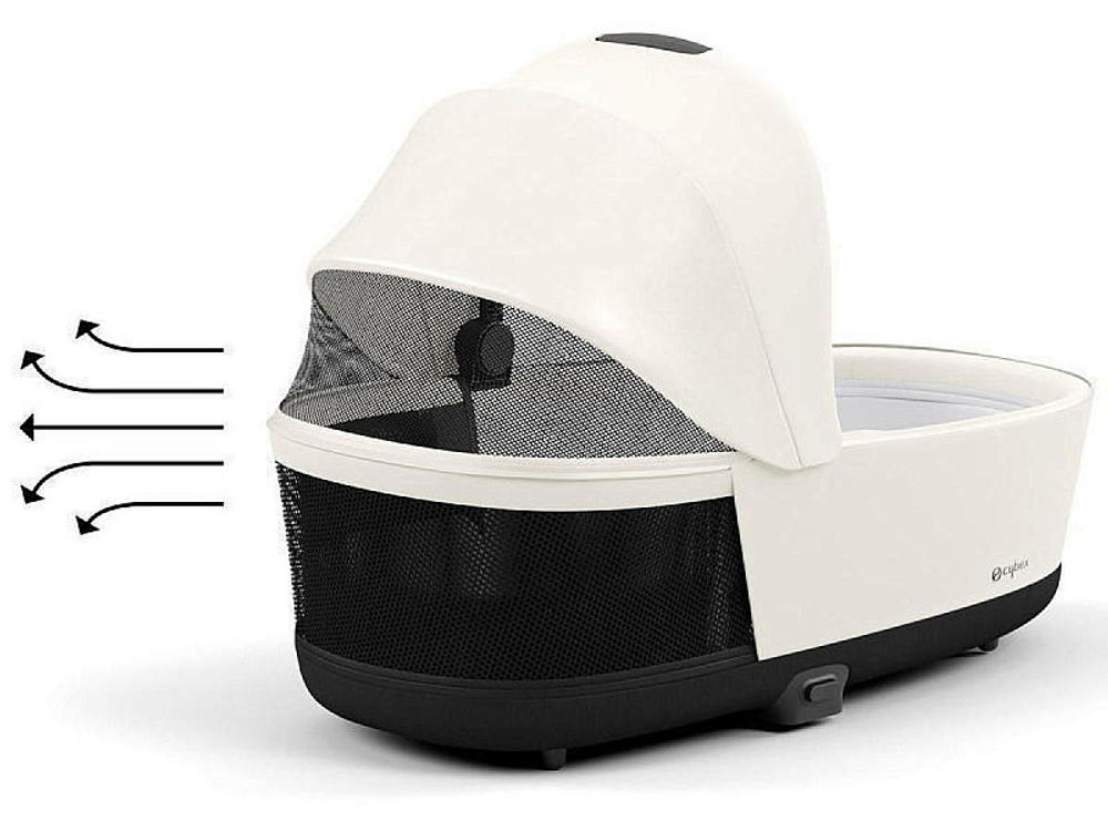 Коляска Cybex Priam IV Rosegold complete и автокресло Cloud G i-Size Ocean Blue Plus 3 в 1 Off White