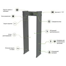 Металлодетектор арочный ZKTeco AMD-1800 (1000 мм)