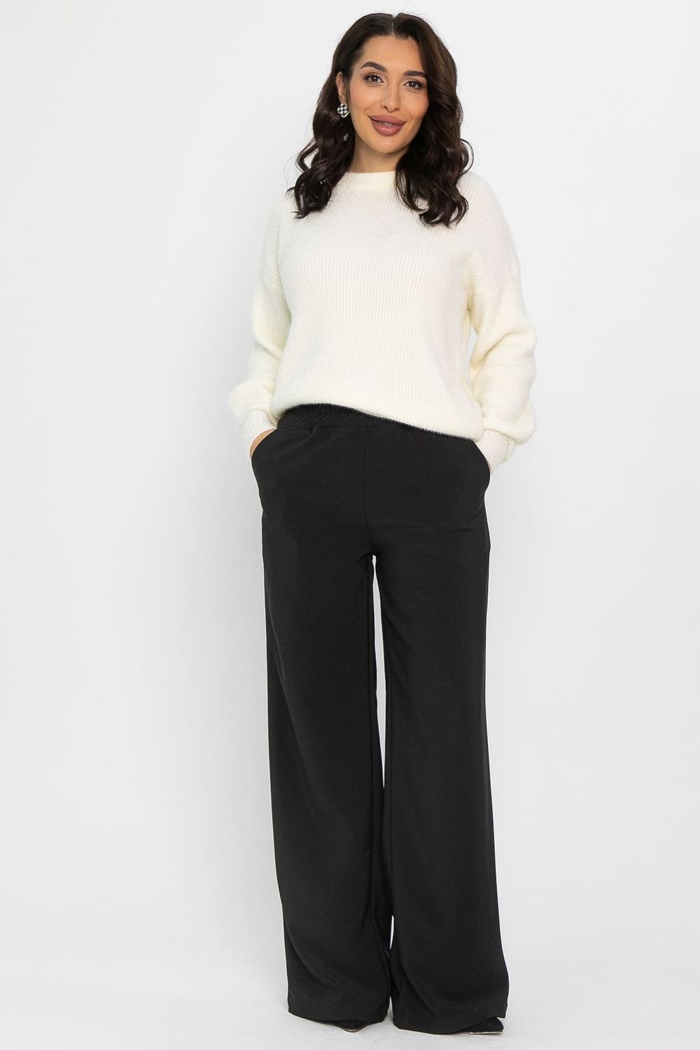 Брюки на резинке Бинори (черные) Б14405-30М LT Collection