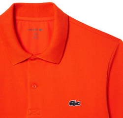 Теннисное поло Lacoste Regular Fit Cotton Blend Polo Shirt - Orange