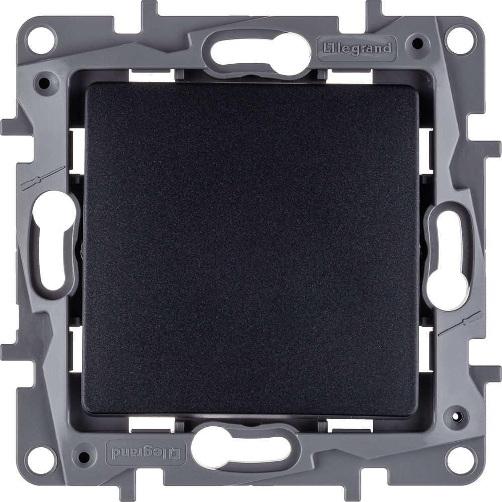 Выключатель 1-клавишный 10А 250В антрацит ETIKA Legrand