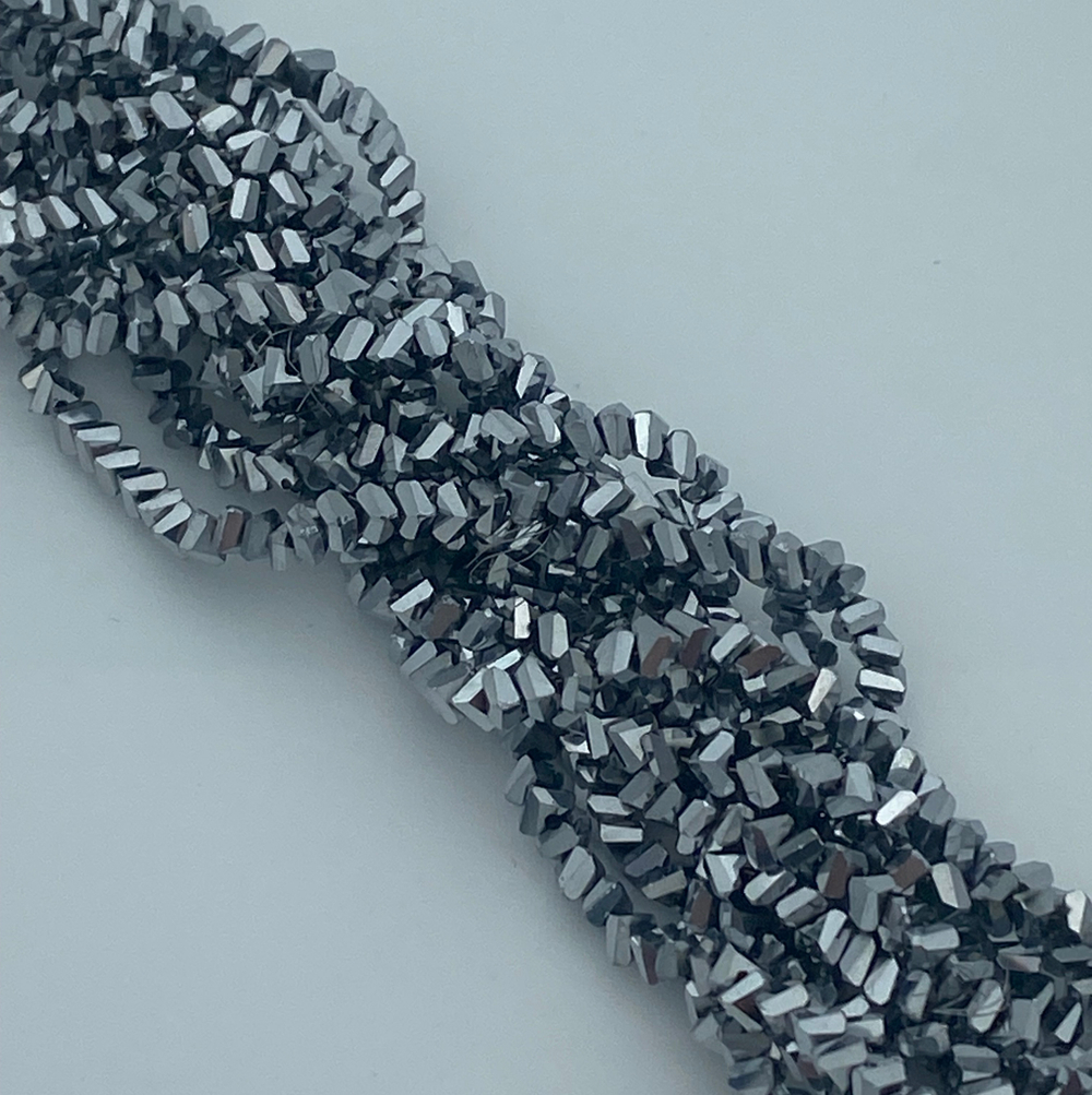 Нить бусин для украшений 4мм (ювелирное стекло)