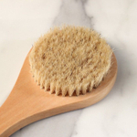 Массажная щётка из натуральной щетины с ручкой