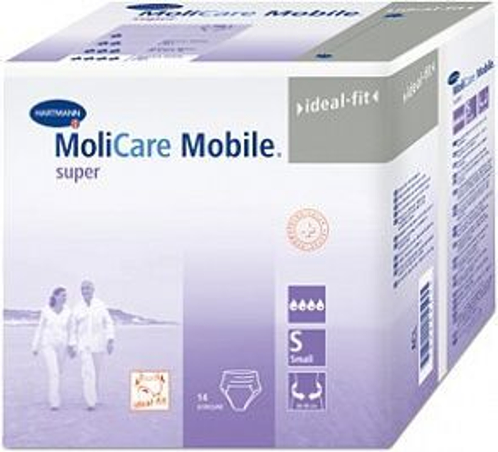 MoliCare Mobile super - Моликар Мобайл супер - Впитывающие трусы, размер S, 14 шт.