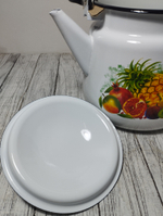 Чайник 3,5л с рисунком Экзотика белый 1с26с