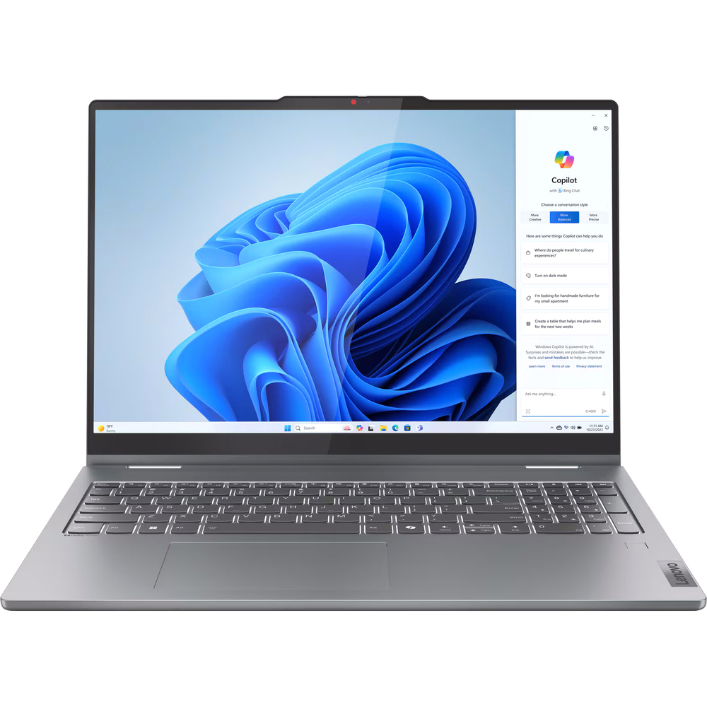 Ноутбук  Lenovo IdeaPad 5 2-in-1 16AHP9 16 ", Ryzen 7, 16 Гб RAM, 512 Гб SSD, Radeon 780M, Серый