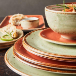 Тарелка «Крафт Грин» мелкая;фарфор;D=20,H=2см;зелен. (Цвет: зеленый)