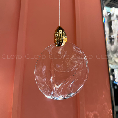 Подвесной светильник Cloyd GLOCK-B P1 / Ø12 см - золото (арт.11624)