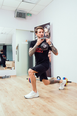 Гиря 6 кг с хромированной ручкой полиуретановая (CPU)